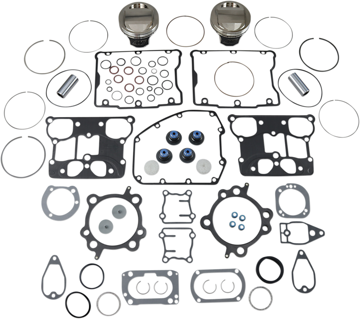 Wiseco Piston Kit With Gasket - Standard - Twin Cam 88" Bored To 1550 Cc (95 Cubic Inch) Vt2709