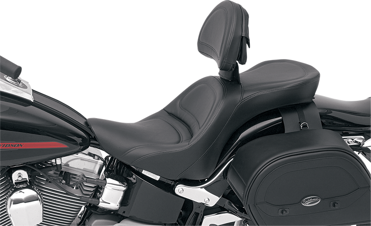 Saddlemen Seat - Explorer - With Backrest - Stitched - Black - Fl/Fx '06-'17 806-12-030