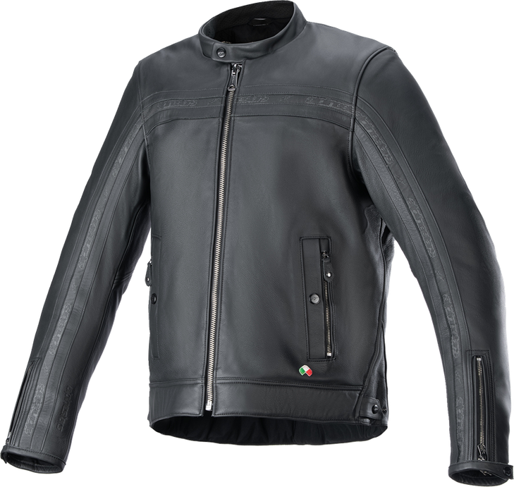 Dyno Leather Jacket - Black/Black - 2Xl 3103924-1100-2X