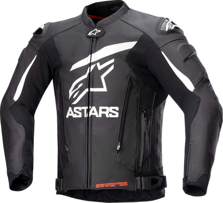 Gp Plus R V4 Leather Jacket - Black/White - Us 38 / Eu 48 3100524-12-48