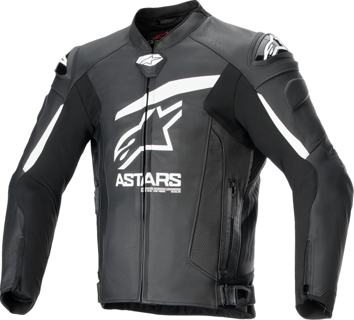 Gp Plus R V4 Airflow Leather Jacket - Black/White - Us 40 / Eu 50 3100624-12-50