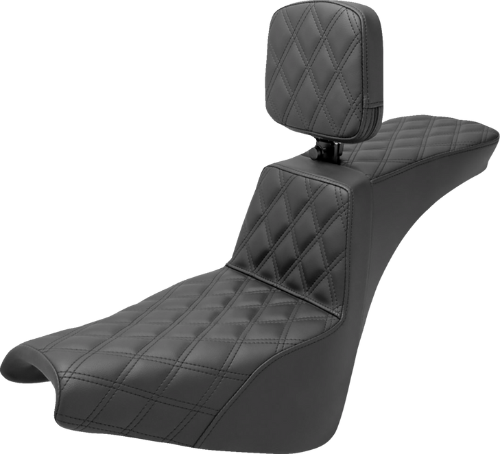 Saddlemen Tour Step-Up Seat - Rider Backrest - Full Lattice Stitch - Fxbb/Fxst '18-'23 818-30-195Br