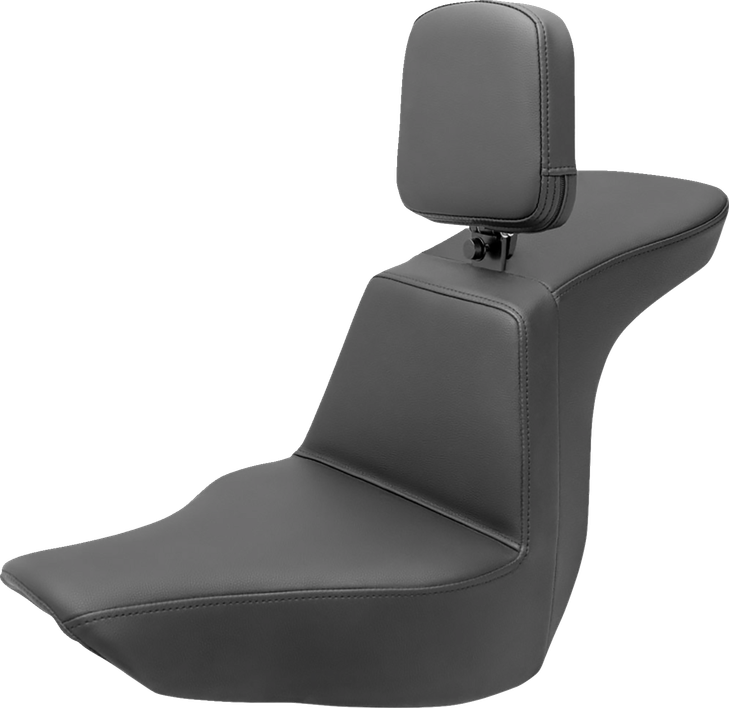 Saddlemen Tour Step-Up Seat - Rider Backrest - Plain - Flsb/Fxlr '18-'23 818-29-194Br