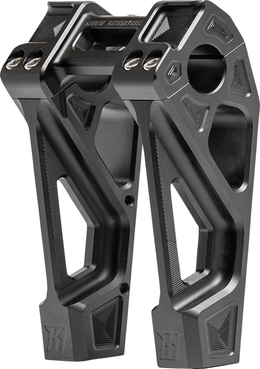 Kodlin Usa Fastback Risers - Includes Clamp - 6" - Black K55129