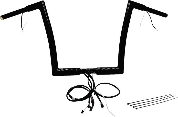 Fat Baggers Inc. Handlebar Kit - Flat Top - 12" - Black 702912-B