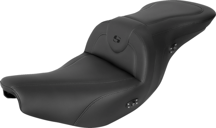 Saddlemen Roadsofa Seat - Without Backrest - Black W/Black Stitching - Heated - Indian '14-'23 I14-07-187Hct