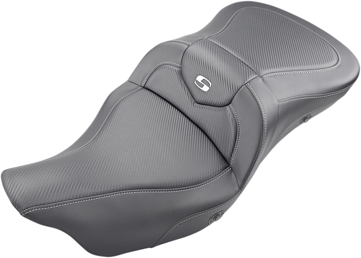 Saddlemen Extended Reach Roadsofa Seat - Carbon Fiber - Without Backrest - Heated - '08-'23 Fl 808-07B-186Hct
