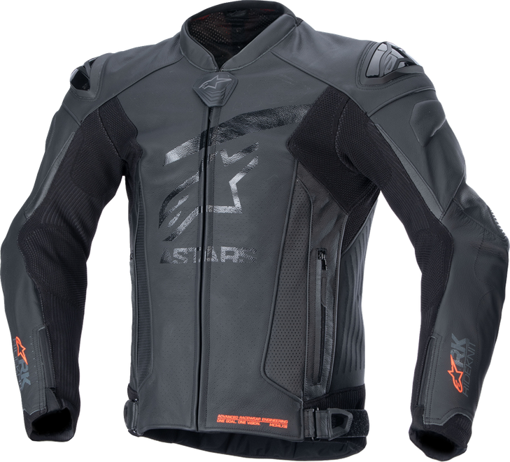 Gp Plus R V4 Rideknit Leather Jacket - Black/Black - Us 46 / Eu 56 3100324-1100-56