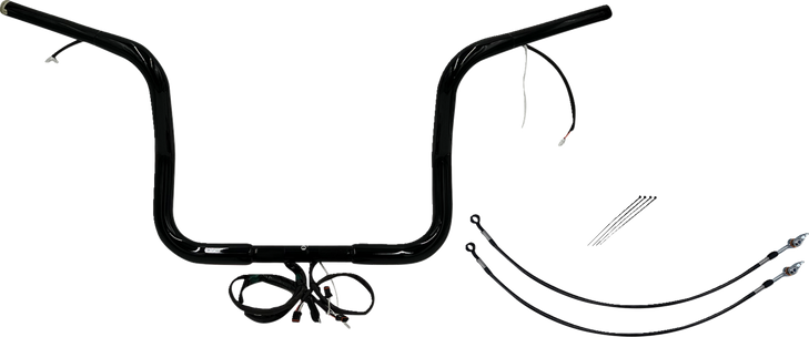 Fat Baggers Inc. Handlebar Kit - Rounded Top - 12" - Black 902512-B