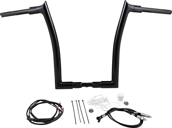 Fat Baggers Inc. Handlebar Kit - Pointed Top - 16" - Black 809616-B