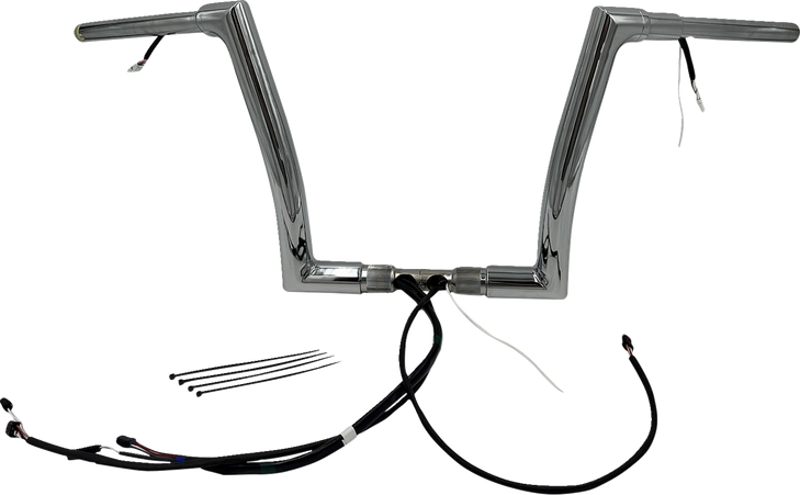 Fat Baggers Inc. Handlebar Kit - Flat Top - 12" - Chrome 612912