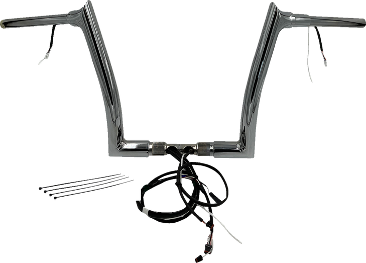 Fat Baggers Inc. Handlebar Kit - Pointed Top - 12" - Chrome 801312