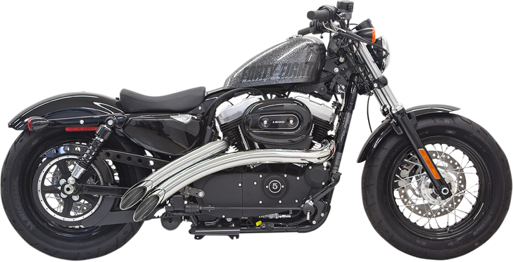 Bassani Xhaust Radial Sweepers Exhaust System - Chrome - Xl 1X2Fc