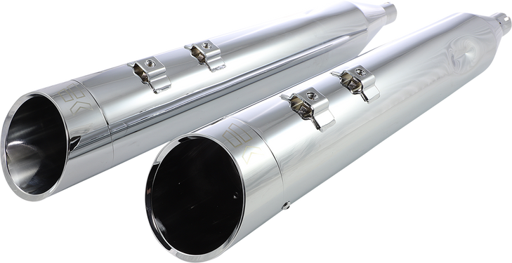Khrome Werks 4-1/2" Hp-Plus Slip-On Mufflers - Chrome Edge 202660