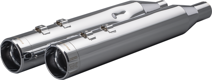 Khrome Werks 4-1/2" Hp-Plus Slip-On Mufflers - Chrome Klassic Tip 202975