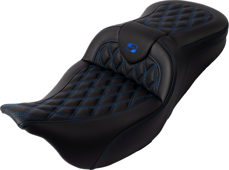Roadsofa Seat - With Backrest - Blue Stitch - Fl '08-'23 808-07B-182B1