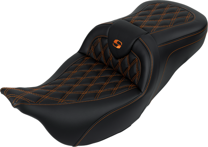 Roadsofa Seat - With Backrest - Orange Stitch - Fl '08-'23 808-07B-182B3