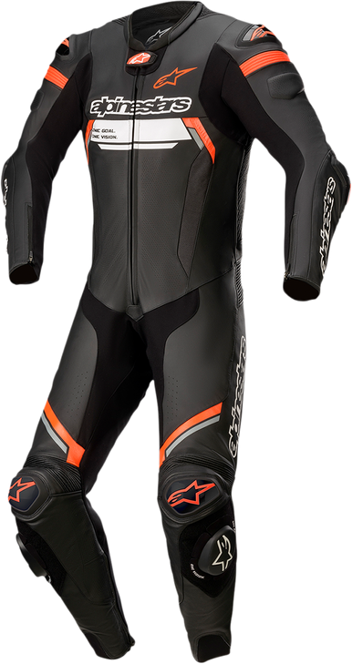 Missile Ignition V2 1-Piece Leather Suit - Black/Red - Us 48 / Eu 58 3150222-1030-58