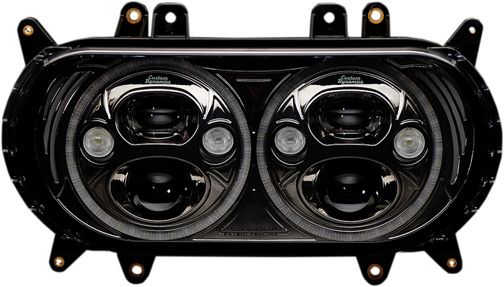 Custom Dynamics Headlight - Black - Fltr Cdtb-Rg-15-B