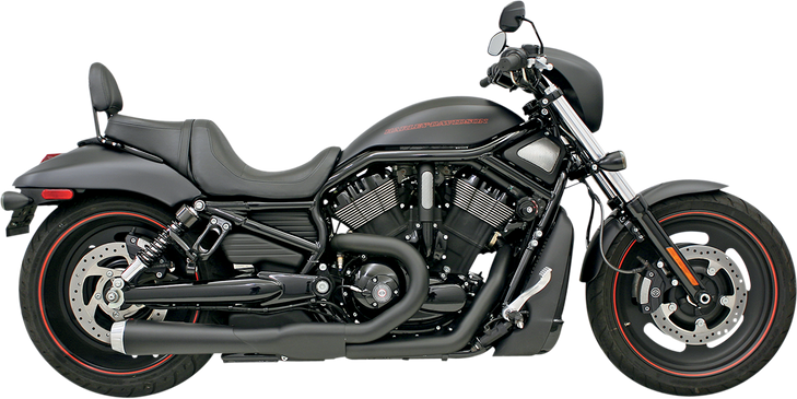 Bassani Xhaust Road Rage 2:1 Exhaust - Black 1V22Jb