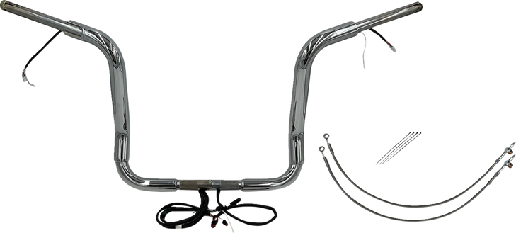Fat Baggers Inc. Handlebar Kit - Pointed Top - 14" - Chrome 802514