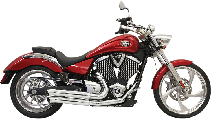 Bassani Xhaust Pro-Street Exhaust - Chrome - Turnout 6V23D