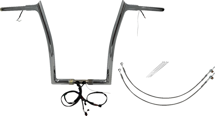 Fat Baggers Inc. Handlebar Kit - Pointed Top - 16" - Chrome 901916