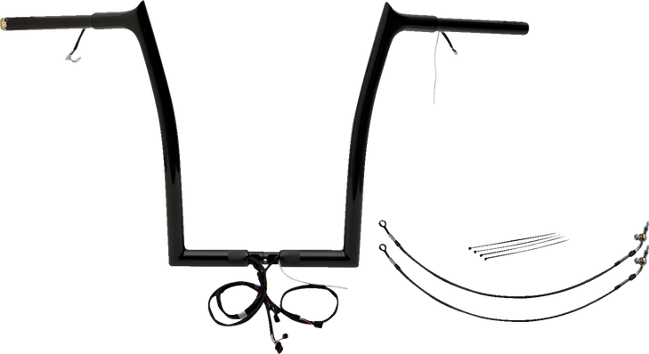 Fat Baggers Inc. Handlebar Kit - Pointed Top - 16" - Black 902916-B