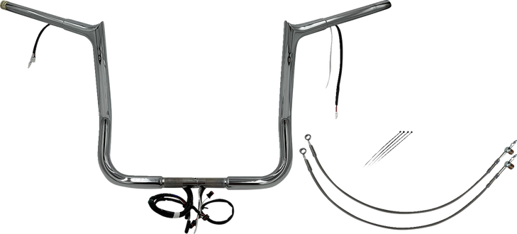 Fat Baggers Inc. Handlebar Kit - Pointed Top - 14" - Chrome 902214