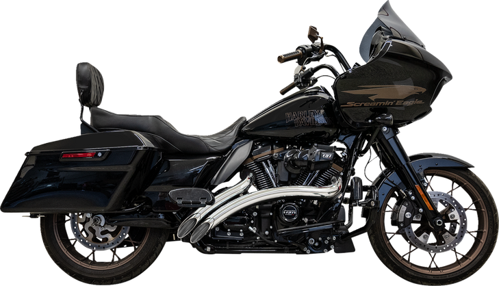 Bassani Xhaust Sweeper Radial Exhaust System With Heat Shields - Chrome 1F21F