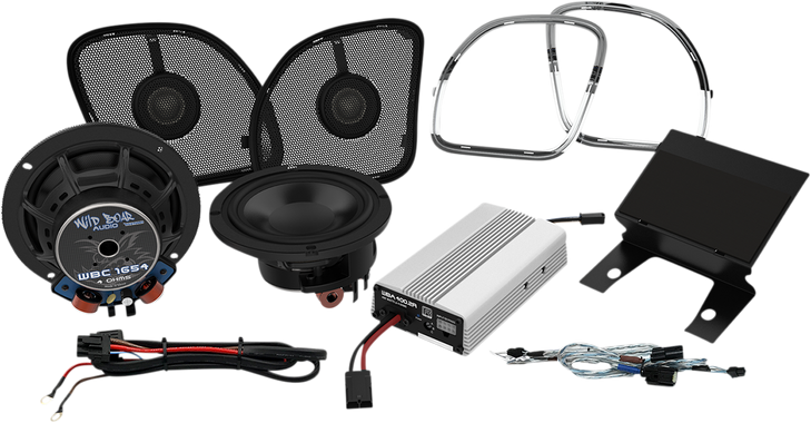 Wild Boar Audio 400W Amp/Speaker Kit - Flt Wbarg Kit.2R