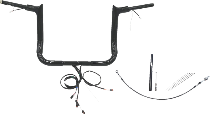 Fat Baggers Inc. Handlebar Kit - Pointed Top - 12" - Black 812012-B