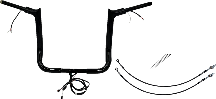 Fat Baggers Inc. Handlebar Kit - Pointed Top - 14" - Black 802214-B