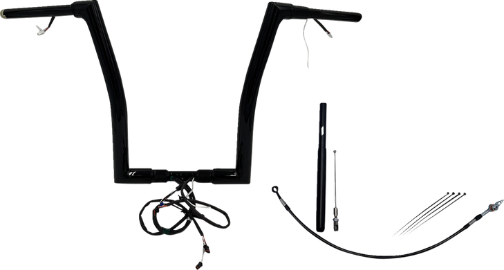 Fat Baggers Inc. Handlebar Kit - Flat Top - 16" - Black 612916-B