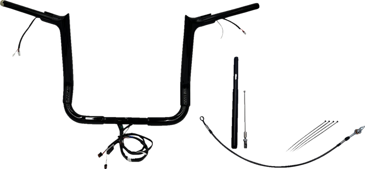Fat Baggers Inc. Handlebar Kit - Pointed Top - 14" - Black 812014-B
