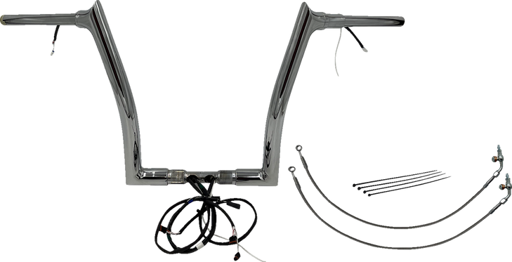 Fat Baggers Inc. Handlebar Kit - Pointed Top - 14" - Chrome 801314
