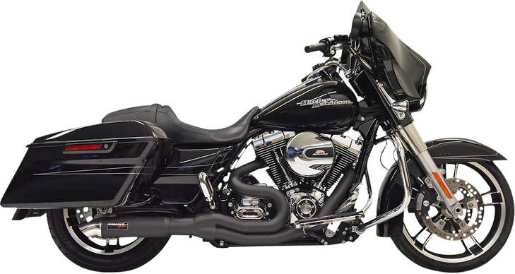 Bassani Xhaust 2:1 Exhaust - Black 1F68B