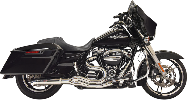 Bassani Xhaust 2:1 Exhaust - Chrome 1F88C