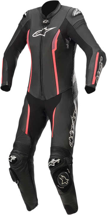Stella Missile V2 1-Piece Leather Suit - Black/Pink - Us 6 / Eu 42 3180122-1838-42