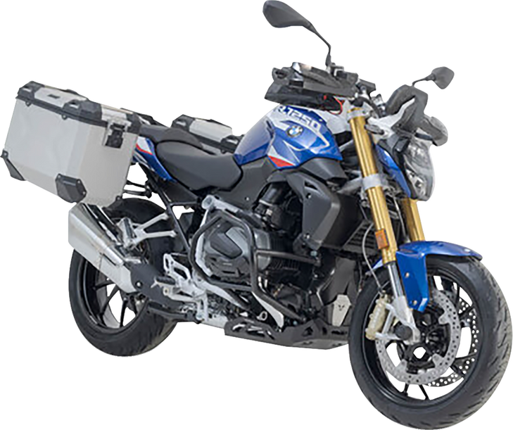 Sw-Motech Trax Adv Aluminum Case System - Silver - Bmw R 1200/1250 R '14-'24 Kft.07.573.70100/S