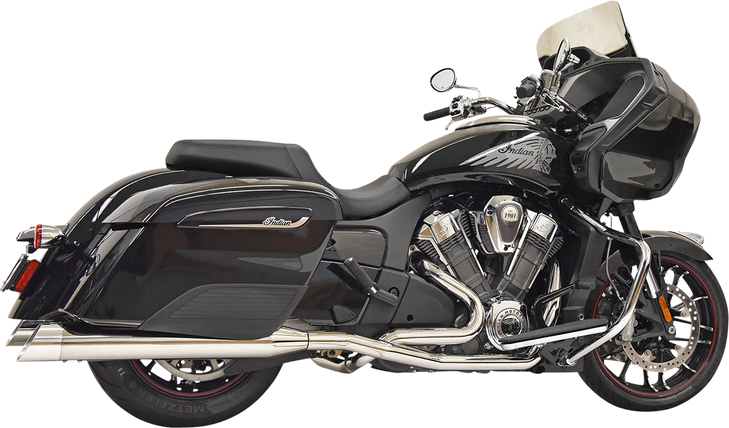 Bassani Xhaust Exhaust Dual Challenger - Chrome 8H16S