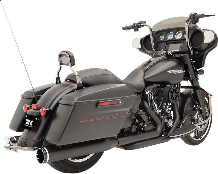 Khrome Werks 2-Into-2 Dominator Exhaust System - Black - '09-'16 Fl - With 4-1/2" Muffler 200830