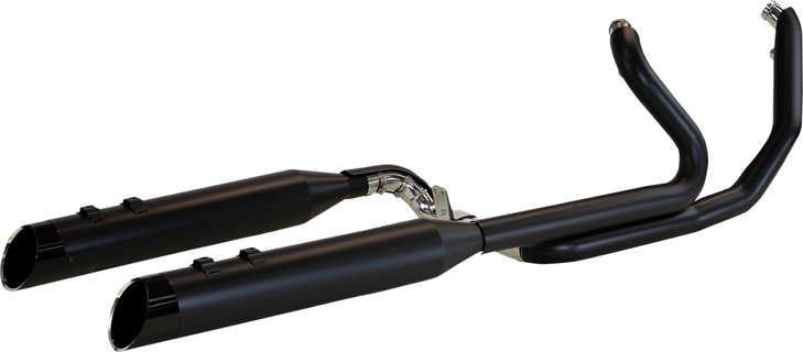 Khrome Werks 2-Into-2 Two-Step Crossover Header System - Black - Fl 200445