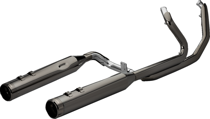 2-Into-2 Dominator Exhaust System With 4-1/2" Mufflers - Eclipse With Klassic Tip - M8 201500