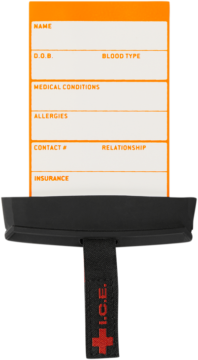 Icon I.C.E. Card/Holder - Black