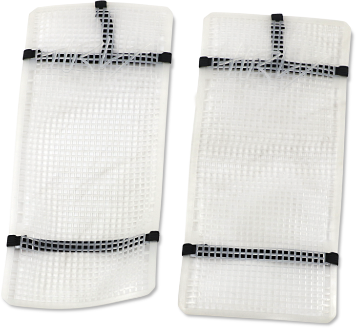 Moose Racing Mud Radiator Cover - White - Husqvarna Hprmudhus4504Tm