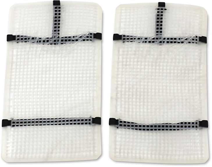 Moose Racing Mud Radiator Cover - White - Honda Hprmudcrf2504Tm