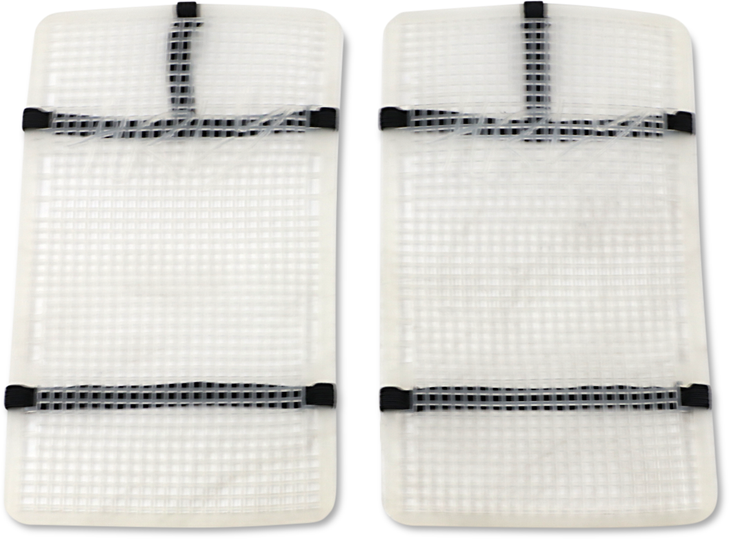 Moose Racing Mud Radiator Cover - White - Honda Hprmudcrf45016M
