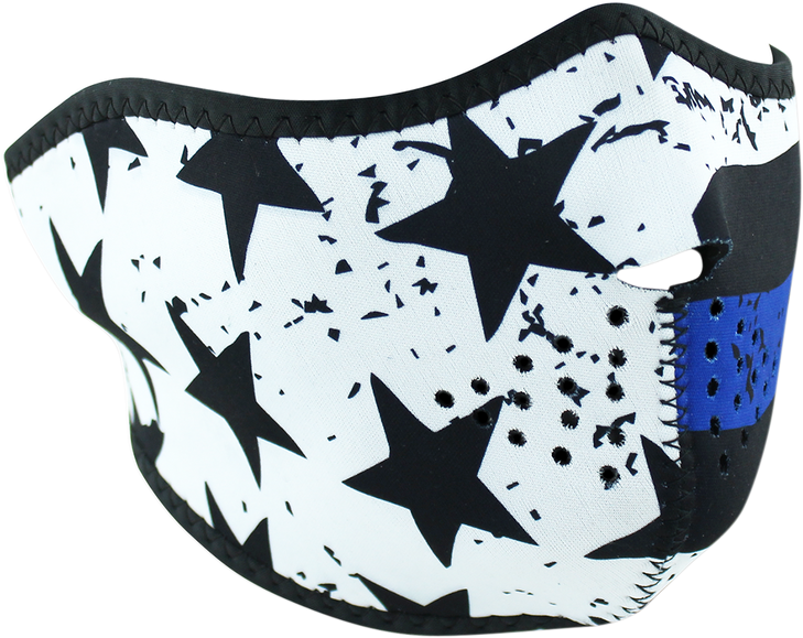 Zan Headgear Half Mask - Thin Blue Line Wnfm171H