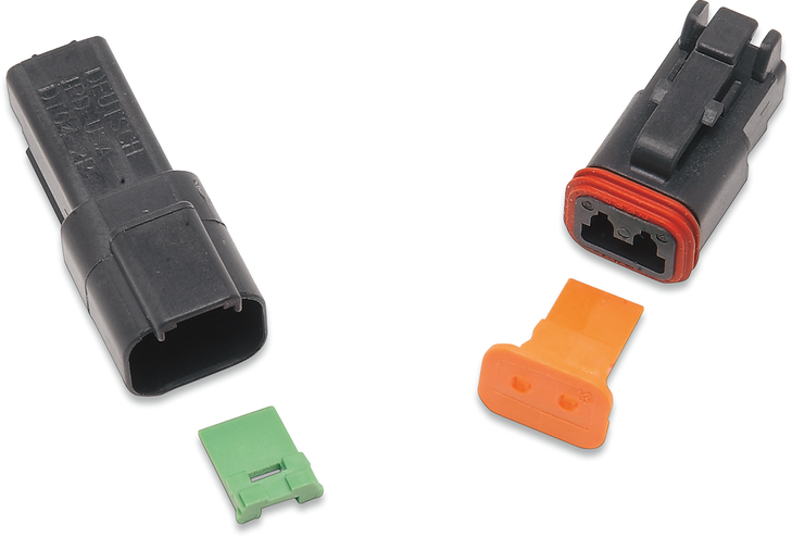 Namz Deutsch Receptacle - 2 Pin - Black Dr-2B